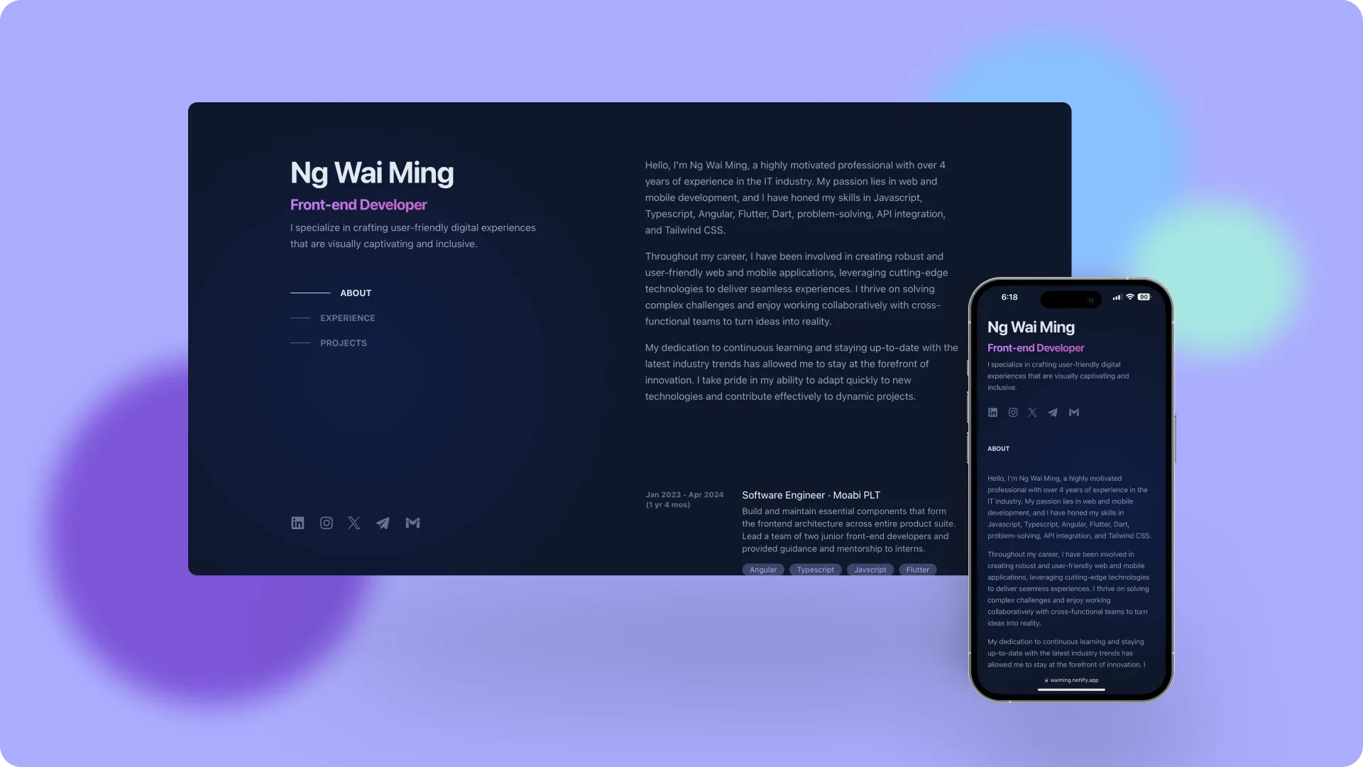 astro portfolio image